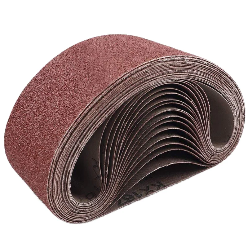 

3x18 Inches Aluminum Oxide Sanding Belt, 21 Pack Sanding Belts (3 Each of 40 60 80 120 180 240 320 Grits) for Belt Sander