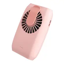 Waist-mounted Mini Fan Portable Mini USB Rechargeable 3 Gears Neck Hanging Wearable Air Cooling Fan