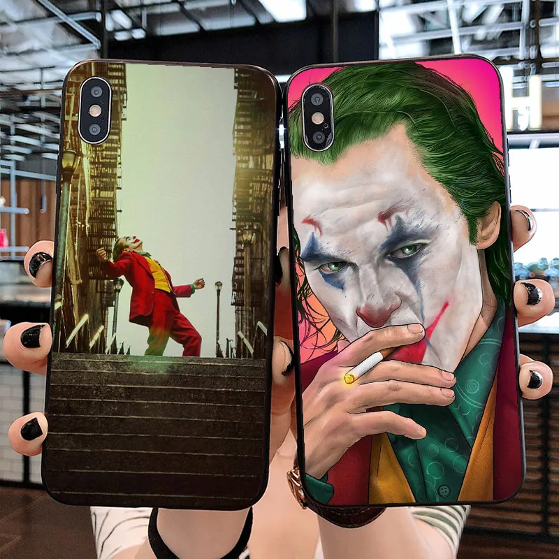 Популярные в стиле «Джокер» обложка чехол для iPhone 5 5S SE 6 6S 7 8 плюс размер 11 Pro 10 X XS Max XR samsung Galaxy Note 8, 9, 10, S8 S9 S10 плюс S10E