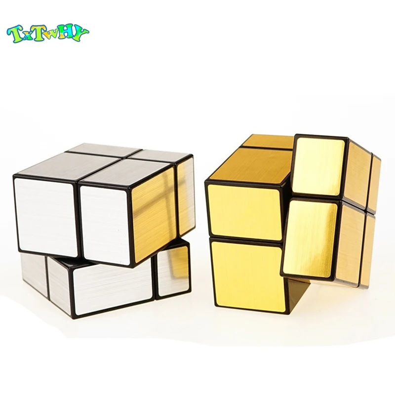 Magic Cube 2x2x2 зеркало кубики cubo magico антистресс блесны игрушки головоломки зеркало, скоростной кубик, 2x2 игрушки для мальчиков cubo magico подарок