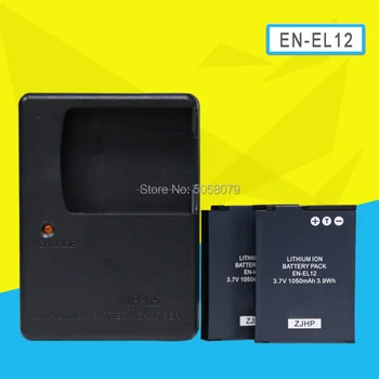 

2pc EN-EL12 EN EL12 ENEL12 Rechargeable Battery for Nikon CoolPix S610 S610c S620 S630 S710 S1000pj With MH-65 charger