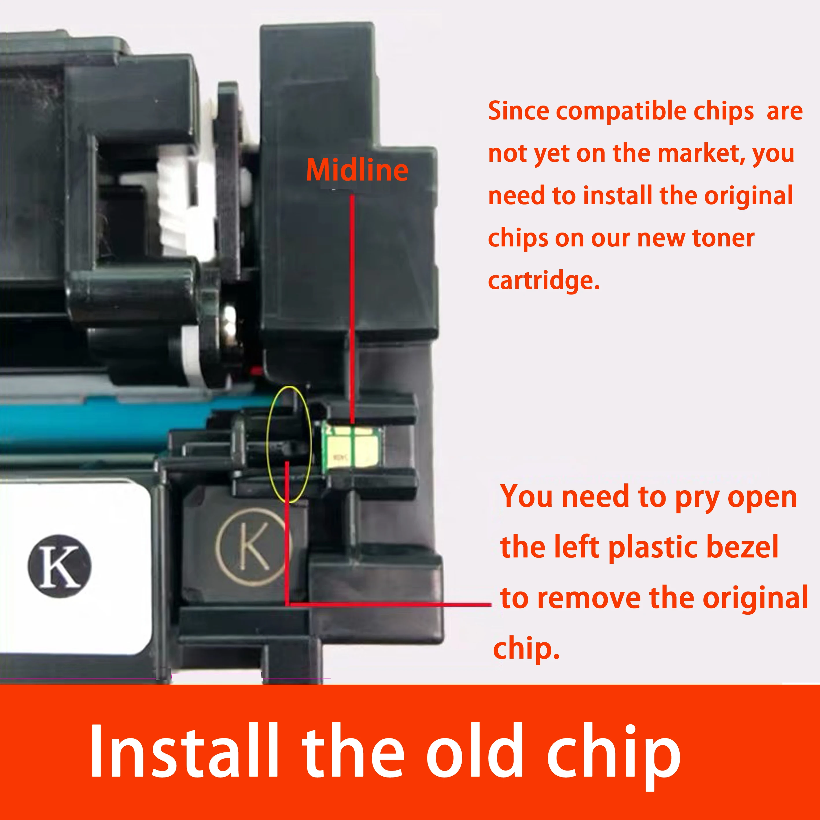 Printer Ink & Toner HP 414A Black,1Pack M454dw NYT Compatible NO CHIP