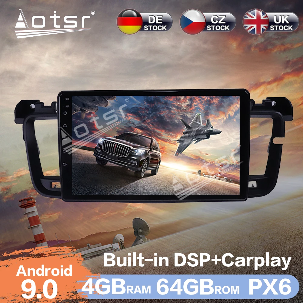 Aotsr 9 дюймов Android 0 автомобильное радио GPS навигация DSP авто стерео видео