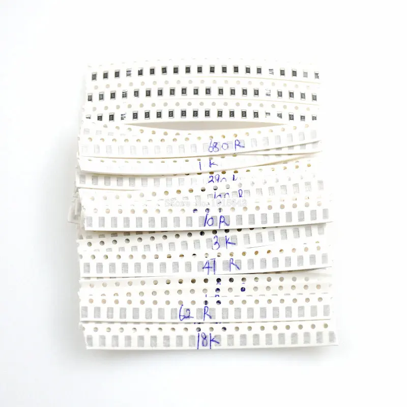 660 шт./лот 1206 SMD резистор набор Ассорти Комплект 1ohm-1M Ом 5% 33valuesX 20 шт = 660 шт набор образцов