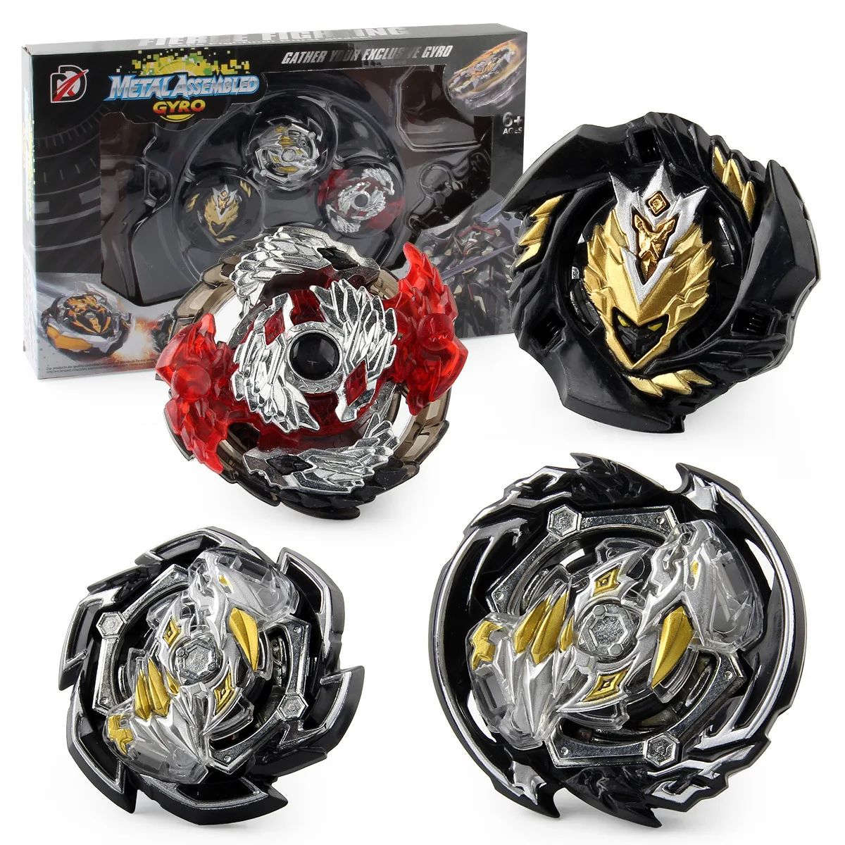 

Cross-Border New Product XD168-30C Burst Gyro Special Edition Double Battle Alloy Assembly Competitive Gyro Toy
