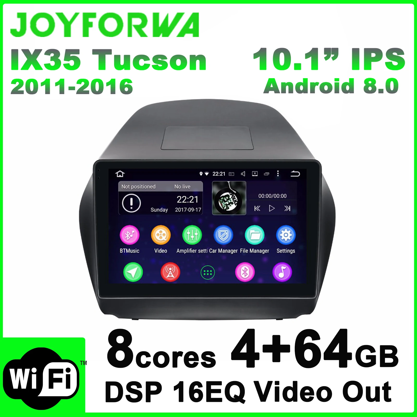 10 1 &quotAndroid 8 автомобильный Радио Аудио плеер для hyundai IX35 TUCSON 2011 2016 gps ips экран RCA