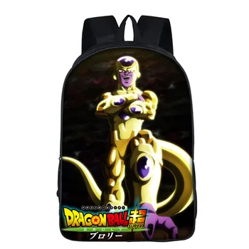

16 inch Anime Dragon Ball Z Backpack for Teenage Boys Girls Super Saiyan Sun Goku Vegeta Beerus Schoolbags Daily Backpack Kids