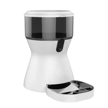 

WiFi Automatic Pet Feeder Food Dispenser Recorder Programmable Timer Remote Control Feeding for Cat Dog