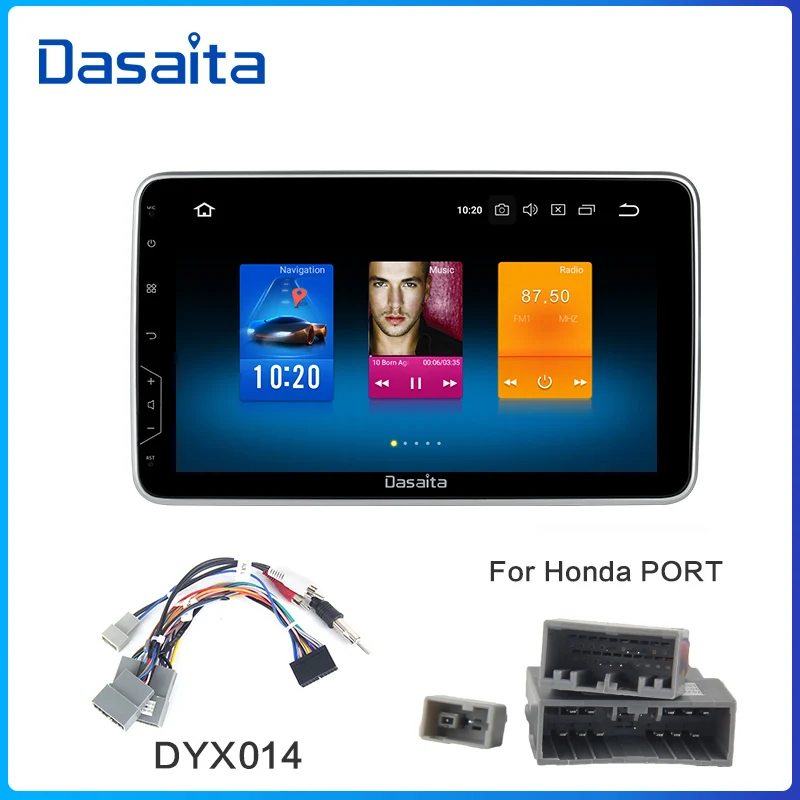 for Honda Dasaita Универсальный 2 Din радио Android 9,0 gps навигация 10," ips мульти сенсорный экран 1080P видео автомобильный стерео мультимедийная система - Цвет: for Honda