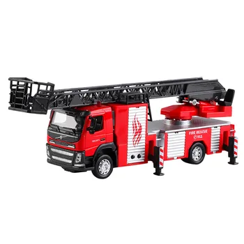 

Fire Rescue Truck With a Ladder Toys With Light and Music For Kids Toy Vehicles Diecasts Boy Kid Toys Gift Mini Engineering Car