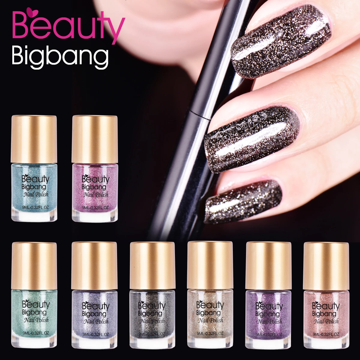 Гель-лак BEAUTYBIGBANG, Кристальный жемчуг, Гель-лак для ногтей, Блестящий лак для ногтей, лак для маникюра, украшения для ногтей