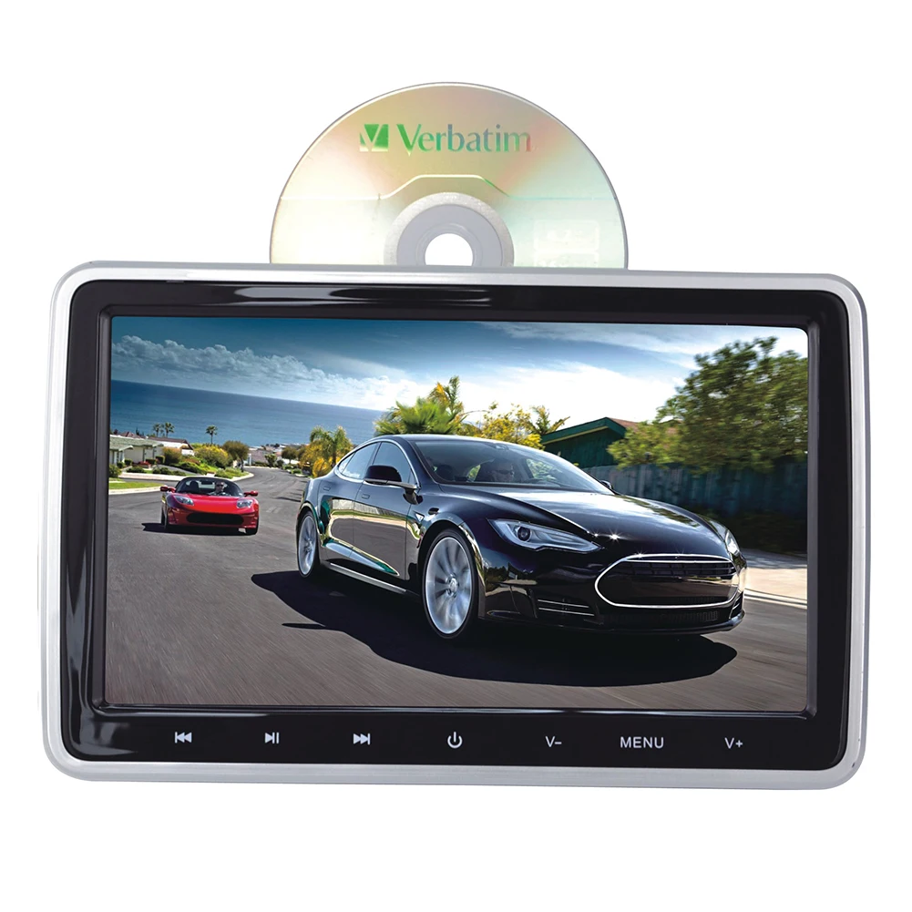 HD 10 1 дюймов dvd-плеер монитор Автомобильный подголовник слот-в видео USB