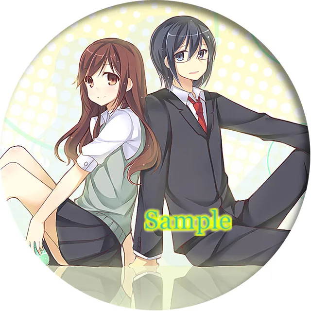 1pcs anime horimiya brooch cosplay badge