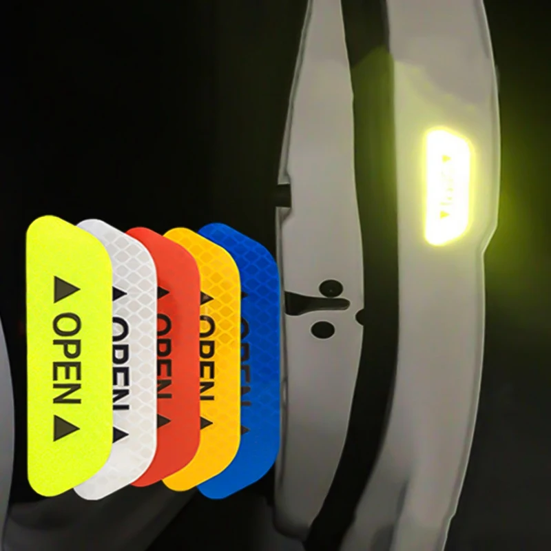 Car Door Sticker Warning Mark Reflective Tape Stickers Car-styling 4 Colors Safety | Автомобили и мотоциклы