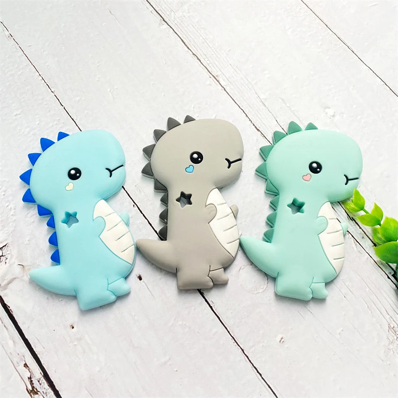 1pcs Silicone Teether Cartoon Animal BPA Free Rodent Teeth Necklace Food Grade Baby Chew Toy 4
