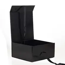 Изготовленные на заказ подарочные коробки с печатью с магнитной крышкой Упаковка Магнитная бумажная коробка с лентой пустой