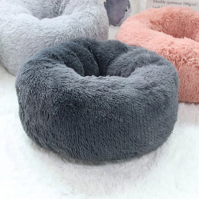 Pet плюшевый пончик Cuddler кошки кровать теплый мягкий утолщенный повышенный коврик для собак и щенков Подушка BJStore