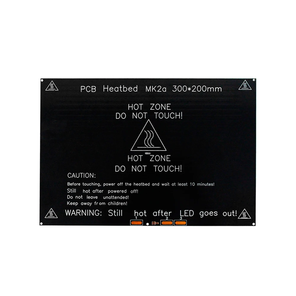 12V Модернизированный MK3 heatкровать 214x214/220x220/300x200x3 мм алюминиевая нагревательная кровать для 3D-принтеров детали impressora 3d pe as