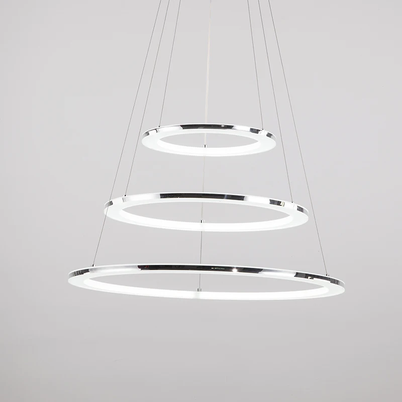Современный подвесной светильник для гостиной столовой круглые кольца из
