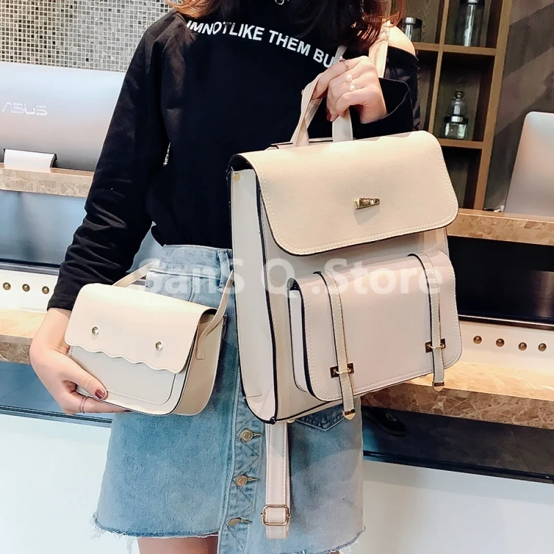 bags 2 Fashion Women Backpack New High-quality PU Leather School Bakcpacks Large Shoulder bag Teenage Girl Travel Rucksack