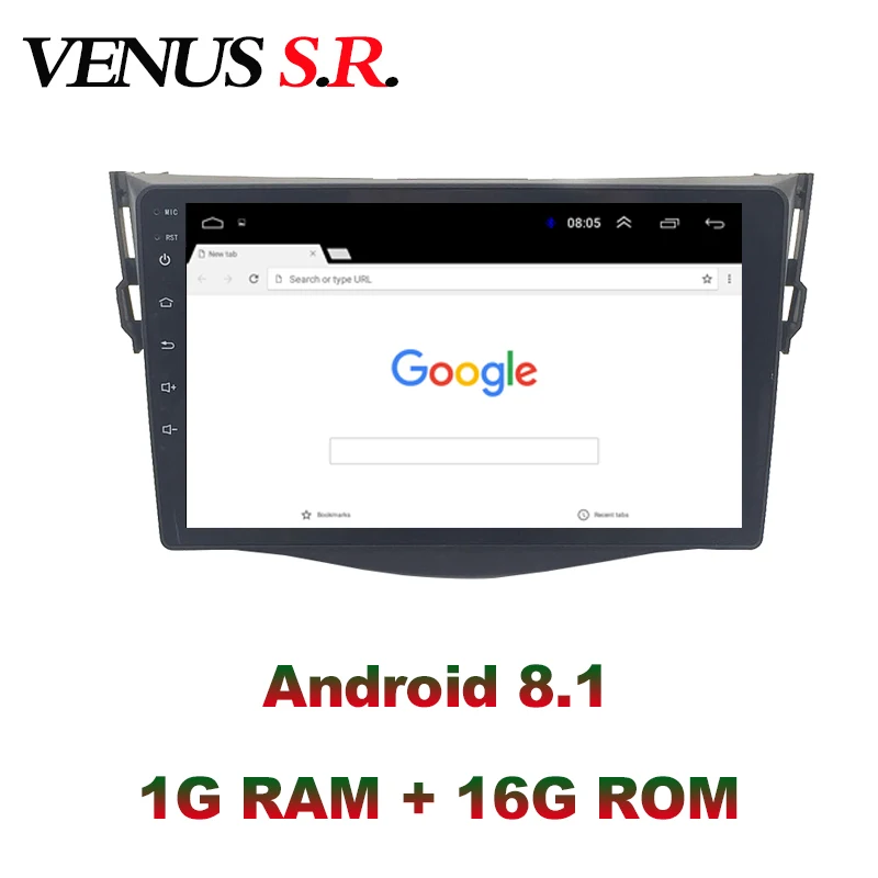 VenusSR Android 8 1 2.5D автомобильный dvd для Toyota Rav4 РАДИО 2008 2013 Мультимедиа Радио Стерео gps