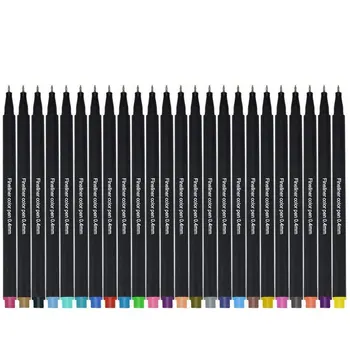 

12/24 Colors Water-based Hook Line Pen Painting Set Needle Pen Hand Account Pen Stationery Extremely Fine Pen