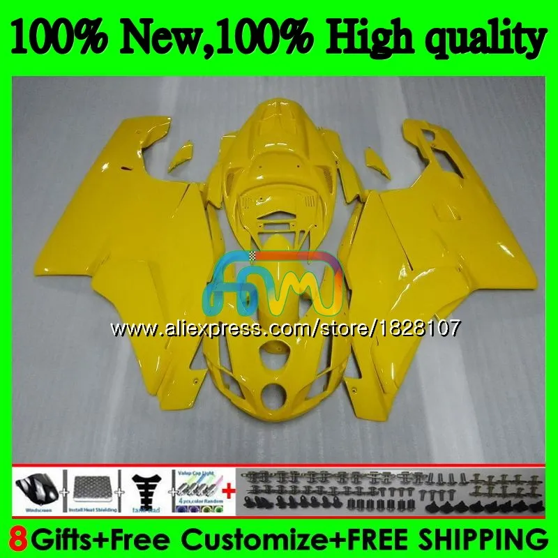 Желтый OEM тела для поездок на мотоцикле DUCATI 749-999 749S 999 749 999 03 04 Кузов 78BS. 1 749 999 S R 749R 999R 2003 2004 обтекатели комплект - Цвет: No. 1
