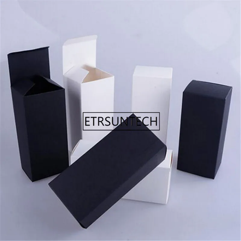 300 Teile/los 17cm x 7,5 cm x 6cm Blank Schwarz/Weiß Verpackung Papier Box Sonnenbrille 3D Gläser geschenk Boxen Großhandel – Detail 6