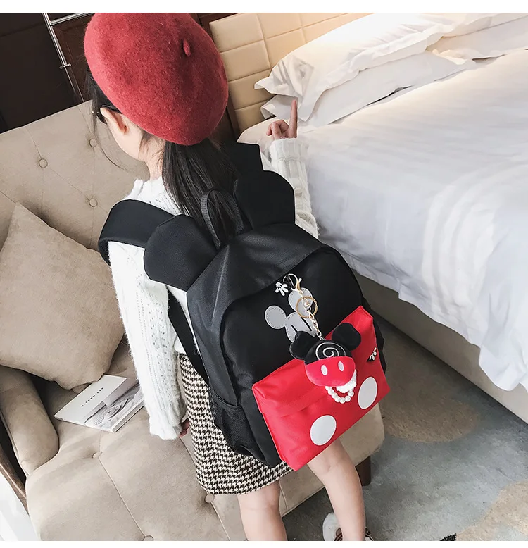 Детский мультяшный Микки рюкзак, детские школьные сумки для детского сада, студенческий рюкзак для девочек, водонепроницаемый милый детский рюкзак