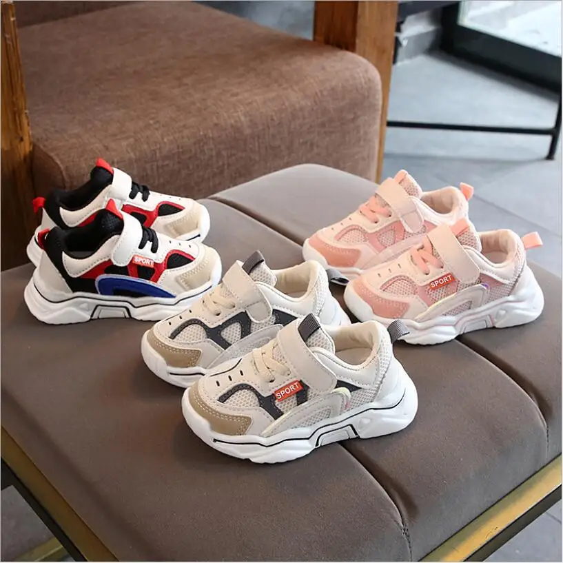New Summer Children's Casual Shoes Children's Shoes Sneakers Single Mesh Breathable Girls' Tennis Shoes Sport Shoes Size