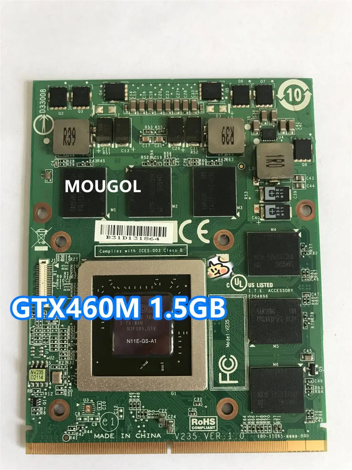 cheap Hot!! GTX460M GTX 460M VGA Video Graphics Card CN 0479NV N11E GS A1 DDR5 1.5GB for Laptop Dell M15X M17X R1 R2 TEST 100%