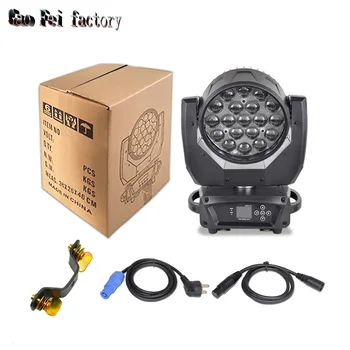 

Dmx512 19X15W Led Wash Zoom Rgbw Moving Head Light Stage Spotlight For Dj Lights Nightclub Disco