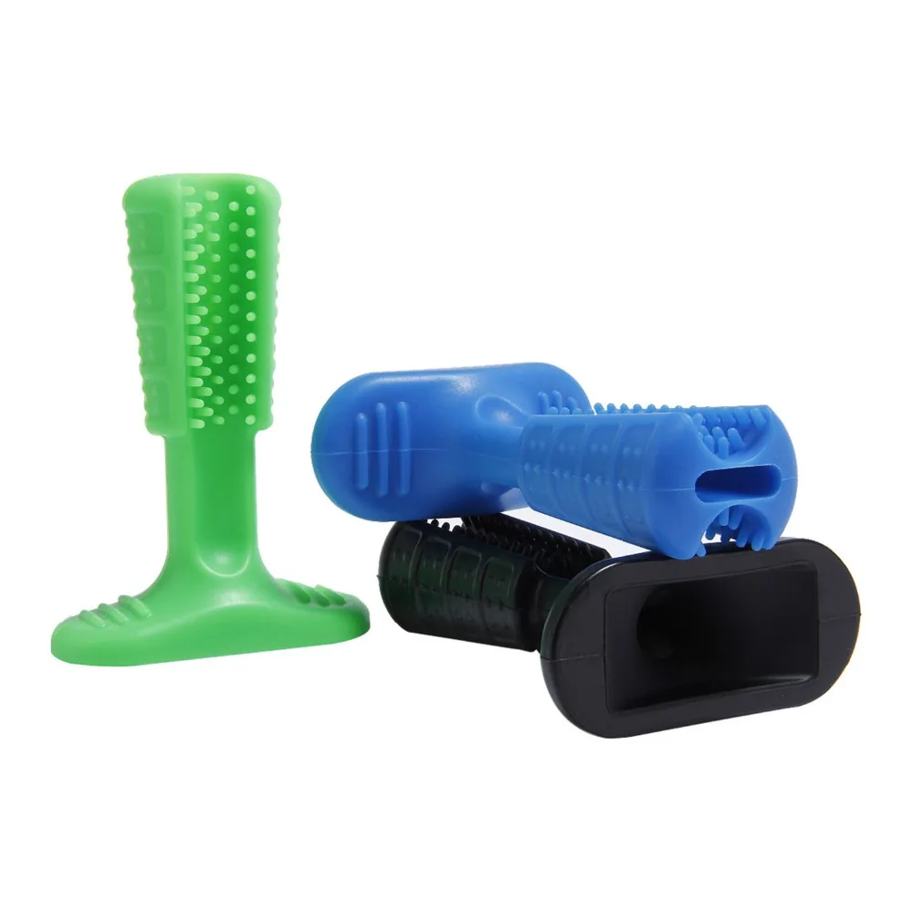 

Oral Care And Cat Vanilla/Beef Flavor Single/Double Finger Dog Effective Toy Rubber Massage Pet Dog Brush Cleaning Teeth