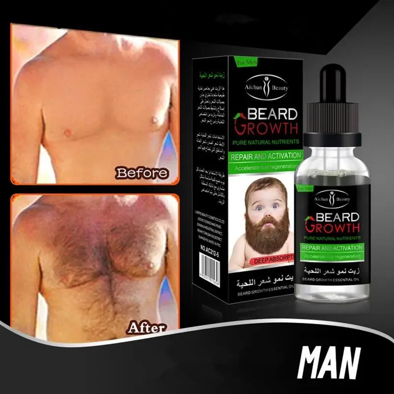 

Men Liquid Beard Growth Fast Enhance Facial Whiskers Nutrition Moustache Sample