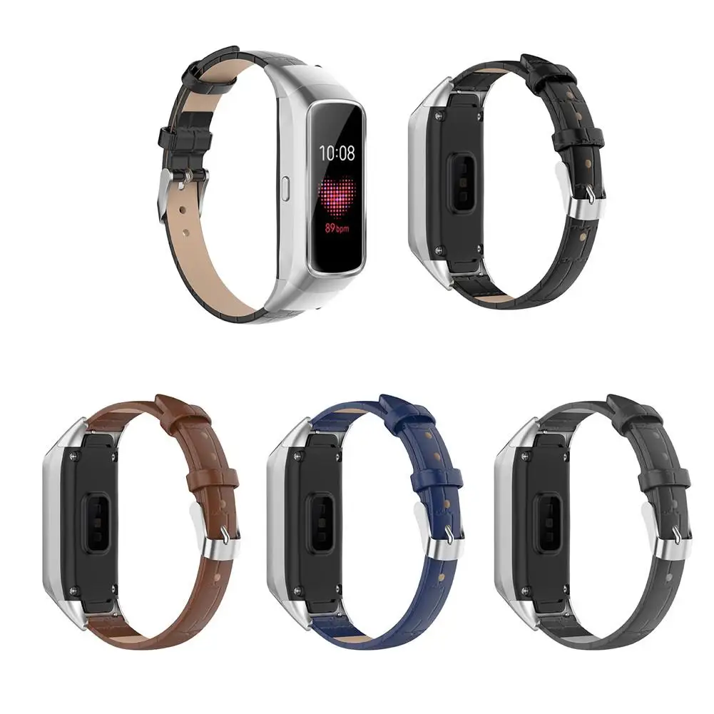 Сменный кожаный ремешок для часов с быстросъемным ремешком для samsung Galaxy Fit SM-R370 порт Смарт часы браслет