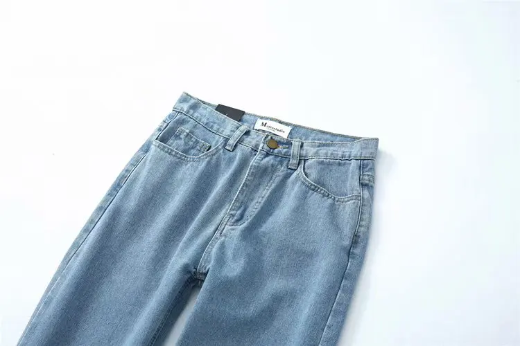 2019 осень новое поступление женские модные джинсы с высокой талией тонкие