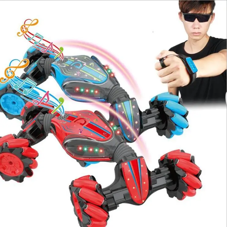 

2.4G Stunt RC Car Gesture Sensing Twisting Off-Road Vehicle Light Music Drift RC Car Dancing Driving Toy For Children's toy