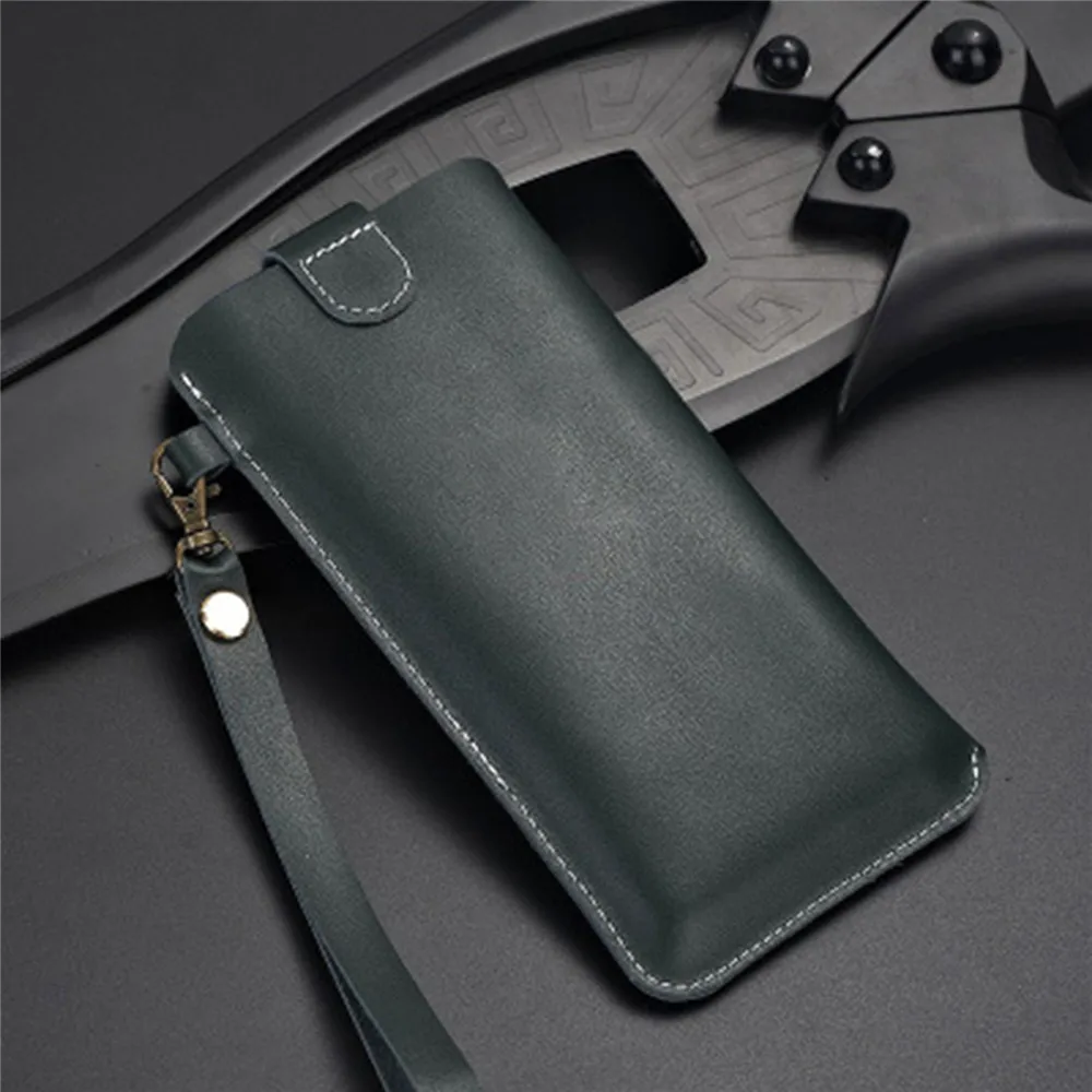 dark green Кожаная сумка защитный противоударный чехол для samsung Galaxy Fold смартфона Бизнес Стиль Сумка Чехол - Цвет: dark green