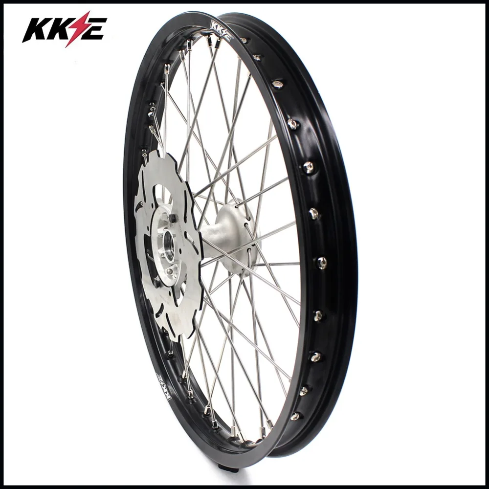 KKE 21 19 дюйма литье Mx колеса Набор для HONDA CR125R CR250R 02-13 Диски красная звездочка