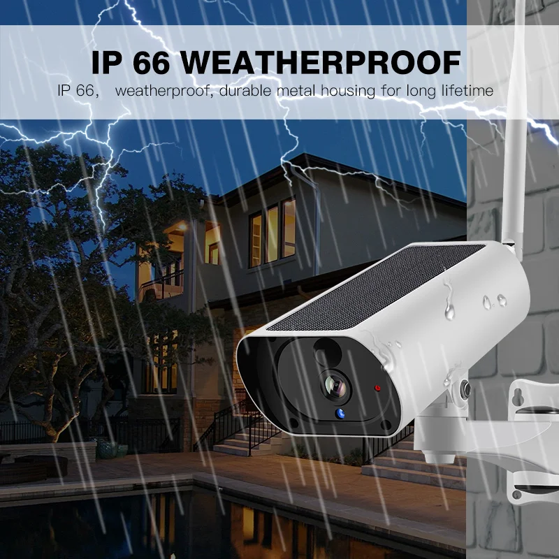 Камера видеонаблюдения WakeView HD 1080P 4G на солнечной батарее