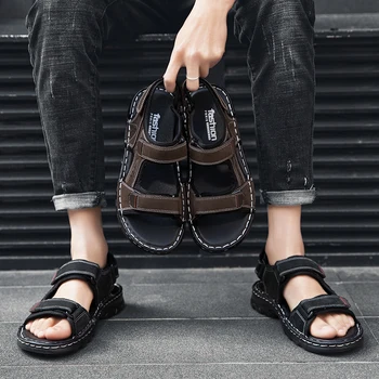 

leather sneaker sandalhas s men gladiator rubber slide sandals sandal roman mens beach sandles geta summer for on sport massage