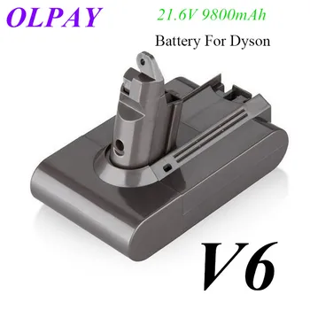 

New 9800mAh 21.6V 9.8Ah Li-ion Battery for Dyson V6 DC58 DC59 DC61 DC62 DC74 SV09 SV07 SV03 965874-02 Vacuum Cleaner Battery