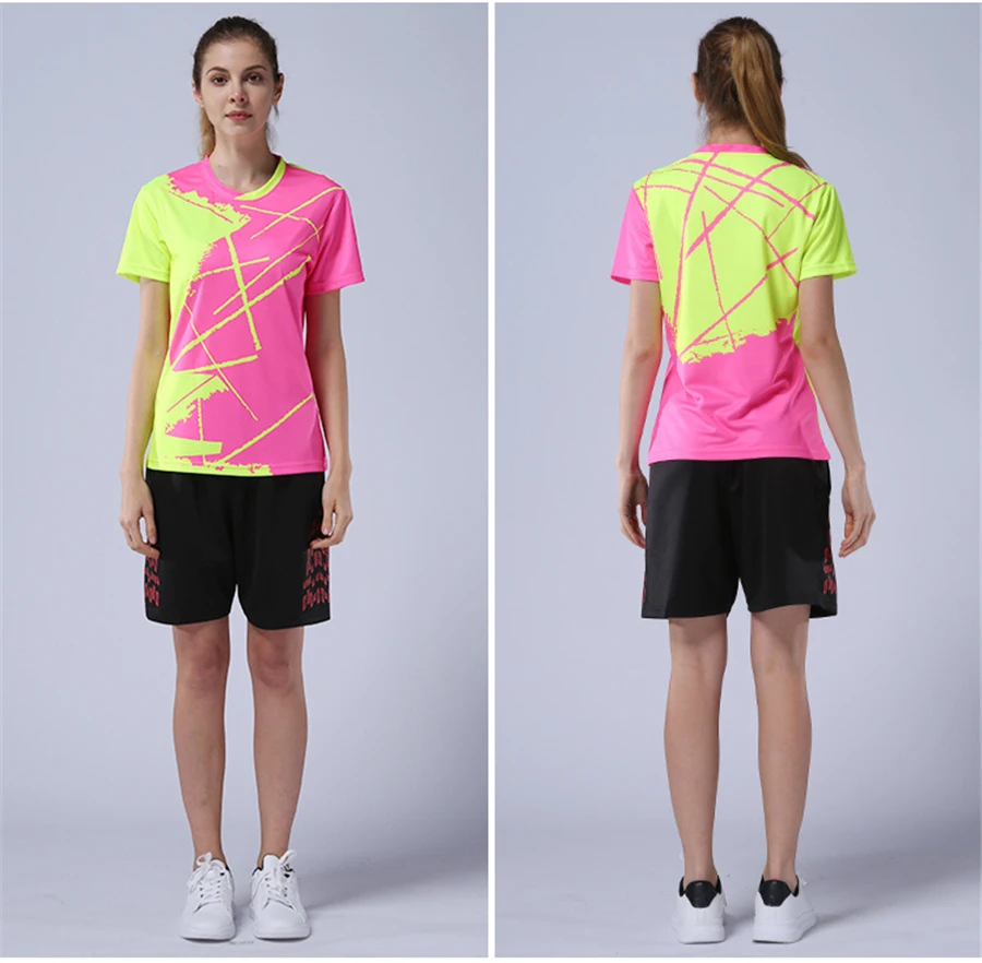 Уличные быстросохнущие дышащие теннисные рубашки для мужчин и женщин, спортивные футболки для бега, одежда для бадминтона, командные футболки для игры в гольф, настольный теннис, топы