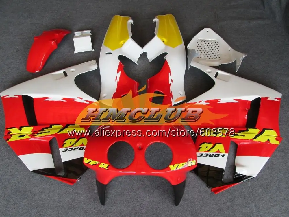 VFR400 R для HONDA VFR400R 1987 1988 1989 1990 1991 1992 98CL. 30 ЛРВ 400 R NC24 NC30 87 88 89 90 91 92 белые, красные обтекатели - Цвет: No. 17