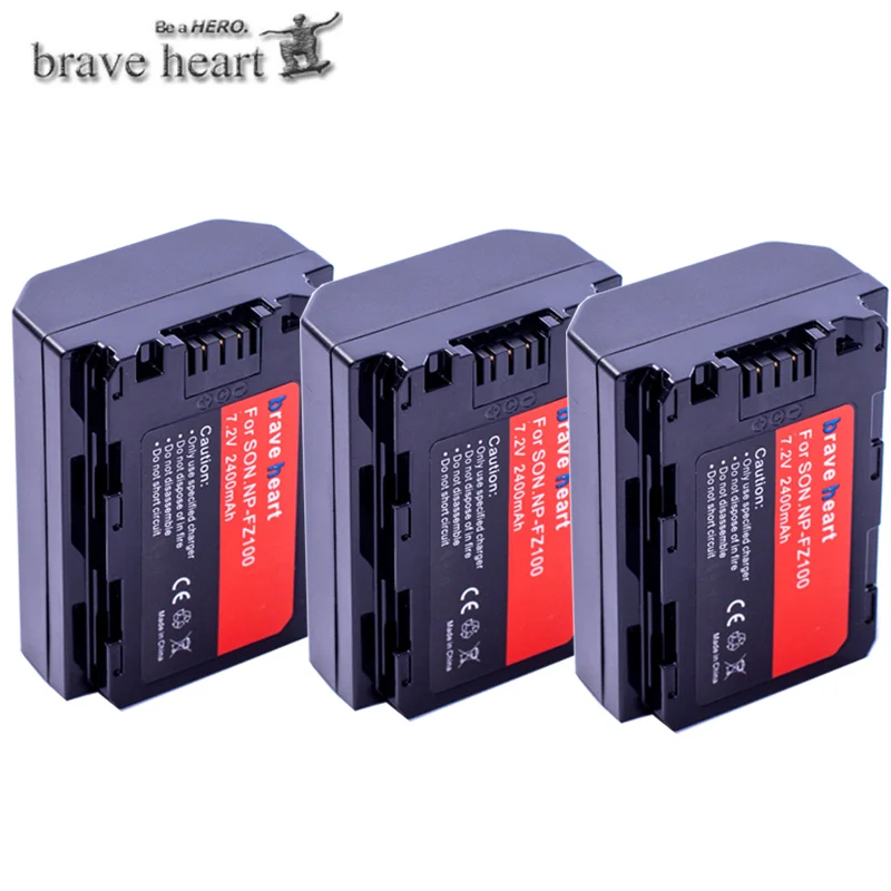 Новейший 2400mah rechargeable NP FZ100 литий-ионный аккумулятор для sony np-fz100, BC-QZ1, sony a9, a7R III, a7 III, Cameras камер