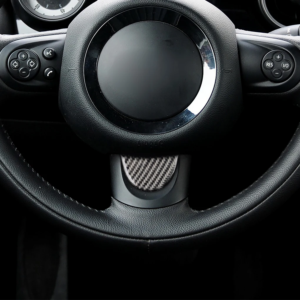Replacement For Mini Cooper R53 R55 R57 Car Steering Wheel Semicircle Sticker Carbon Fiber Decorations