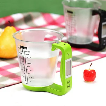 

Measuring Cup Kitchen Scale Digital Cup Scale Electronic Tool Scale With LCD Red Green Black Herbal Weighing