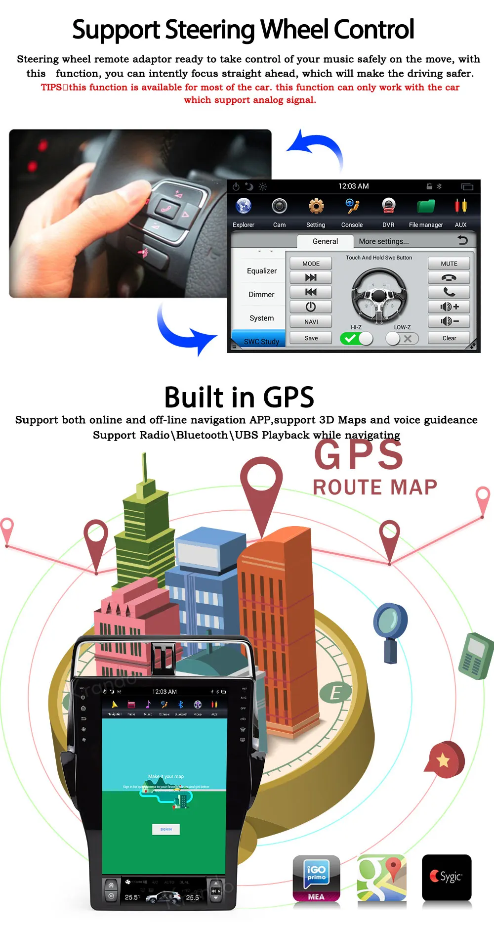 Krando Android 6,0 1" Tesla стиль автомобиля аудио радио gps навигация для Toyota Prado+ мультимедийная система плеер bluetooth