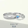 925 sterling silver Elk wedding rings for couples diamond for women luxury jewelry lovers Engagement MAN diamond resizable