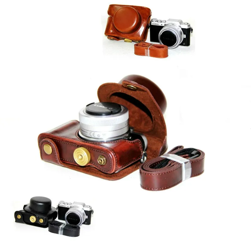 PU кожаный чехол для камеры Panasonic Lumix DC-GF10 GF9 GF8 GF7 GX900 GX950 GX850 GX800 сумка для камеры с плечевым ремнем